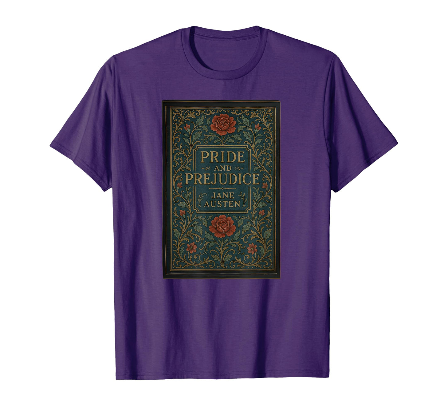 Jane Austen, Pride and Prejudice Cover Mr Darcy Book Lovers T-Shirt