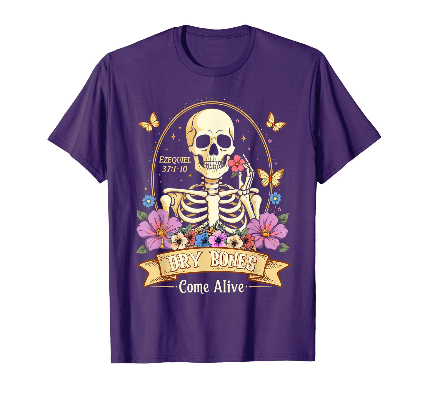 Dry Bones Come Alive Funny Skeleton Dancing T-Shirt