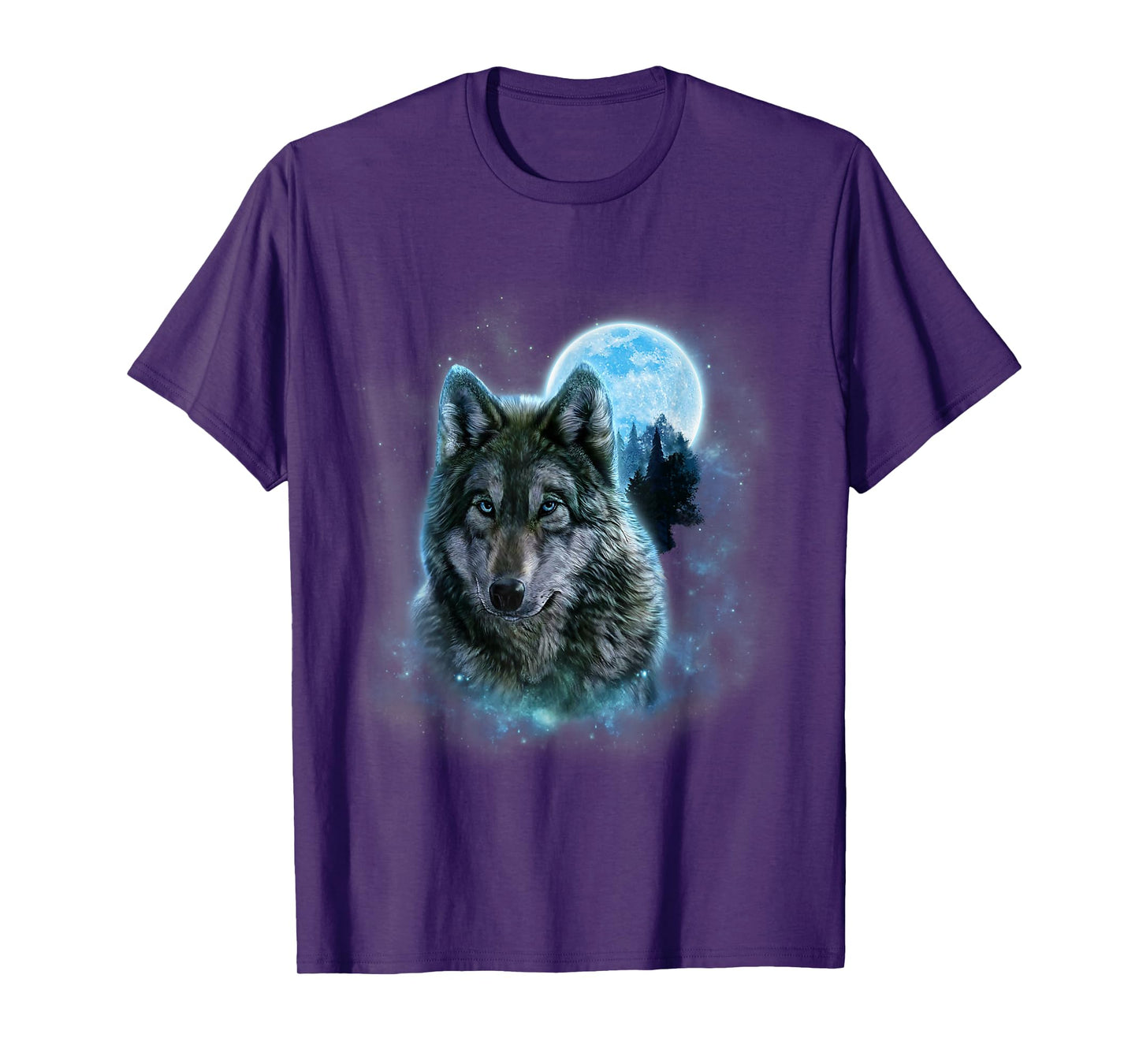 Wolf Howling at The Moon Wildlife Wolves Lovers Men T-Shirt