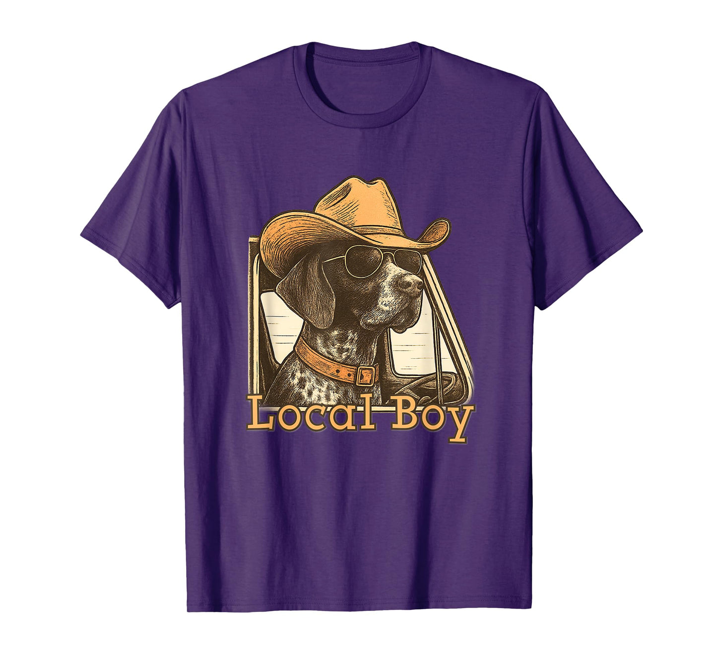Local Boy Hunting Dog Retro Southern Country Pride Vintage T-Shirt
