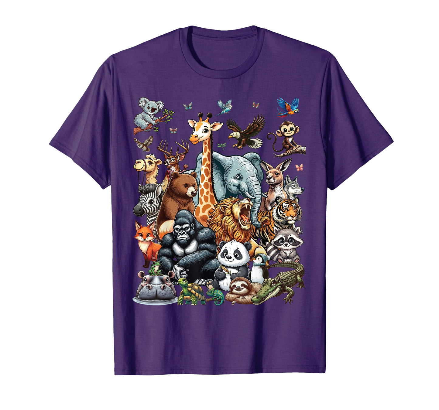 Zoo Animals Wildlife Safari Jungle Zoo Birthday Party T-Shirt
