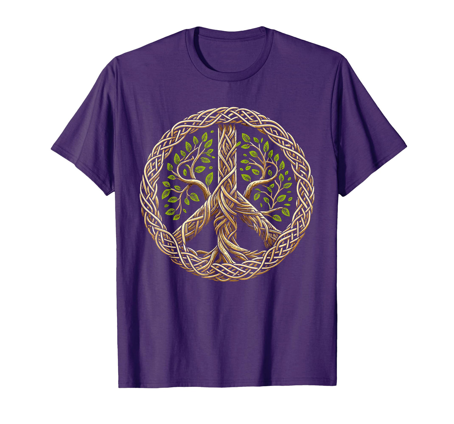 Peace Sign Tree Lover Nature Hippie T-Shirt