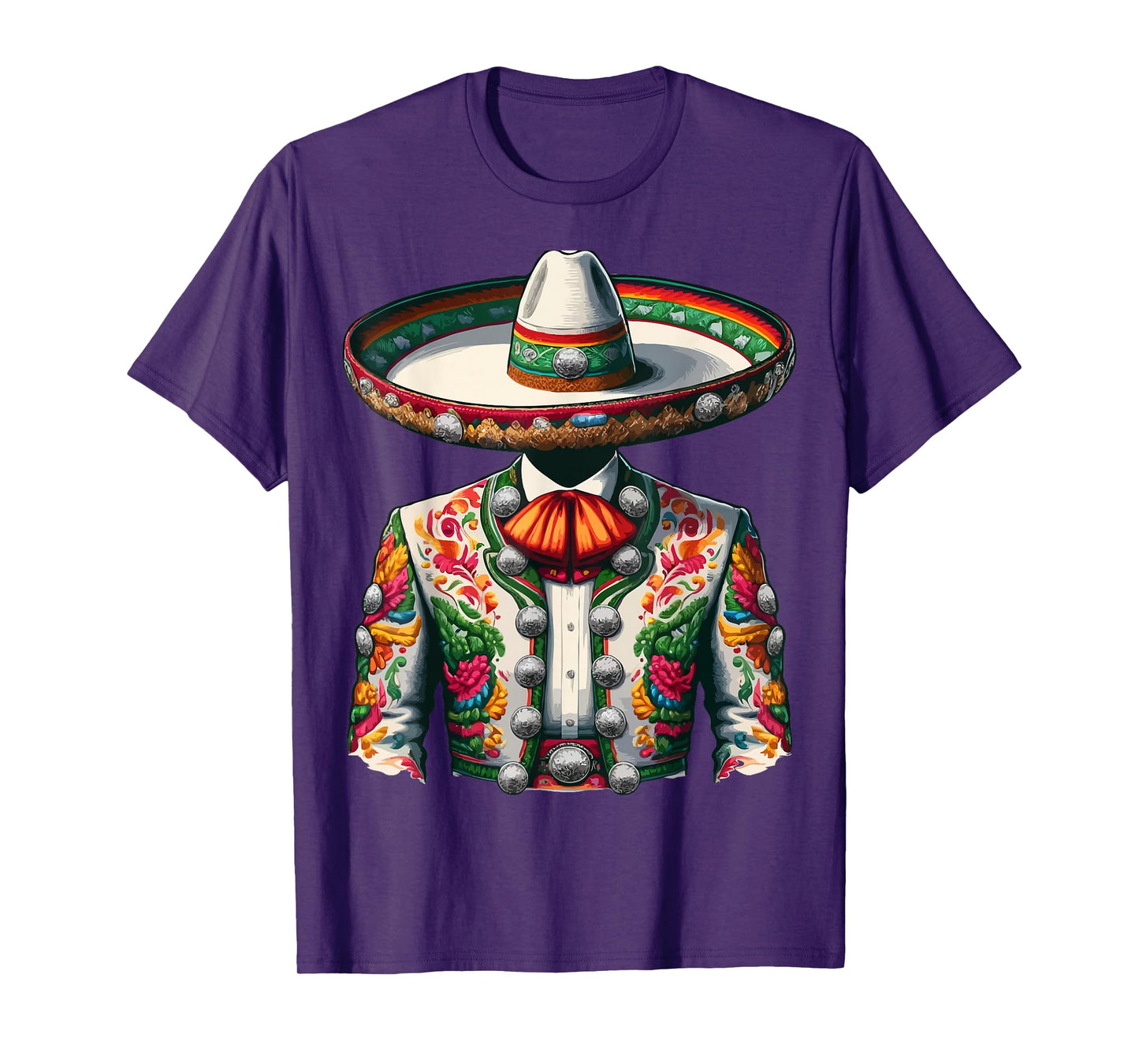 Vibrant Mexican Charro Suit Traditional Mariachi T-Shirt
