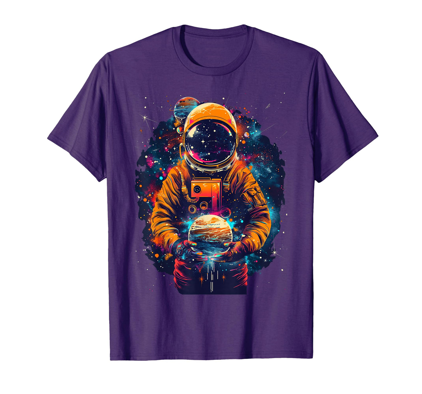 Astronaut STEM Planet Solar System Boys Girls Kids Graphic T-Shirt