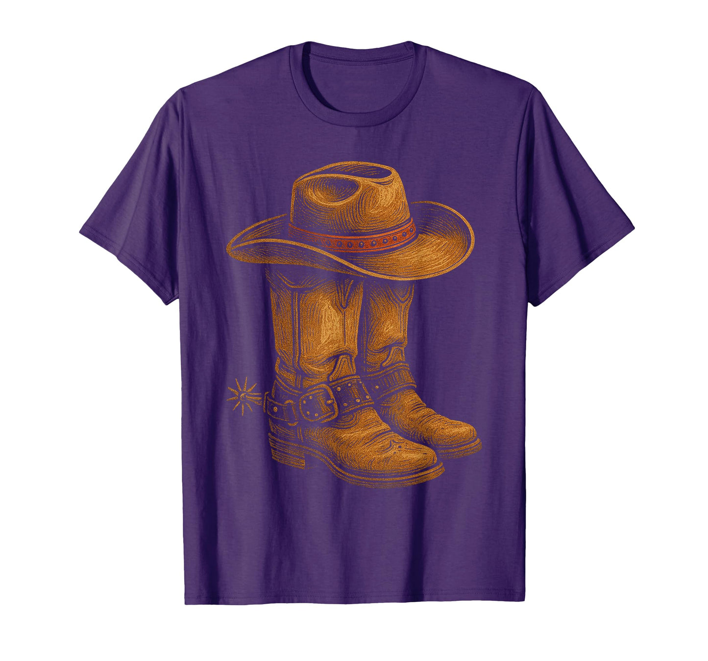 Cowboy Boots Texas Western Southern Country Wild West Rodeo T-Shirt