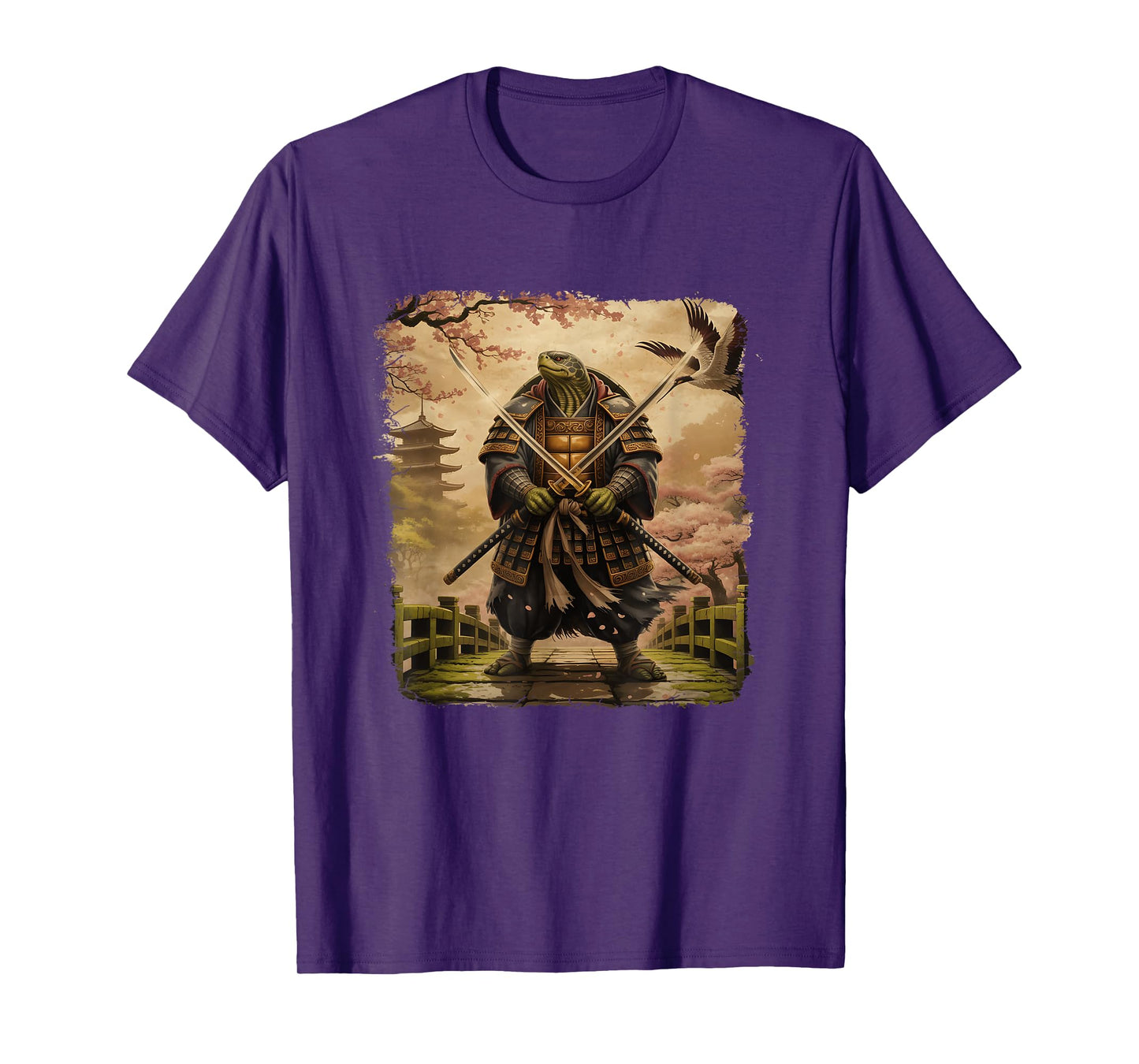 Samurai Turtle Japanese Art Turtle Warrior Bushido Katana T-Shirt