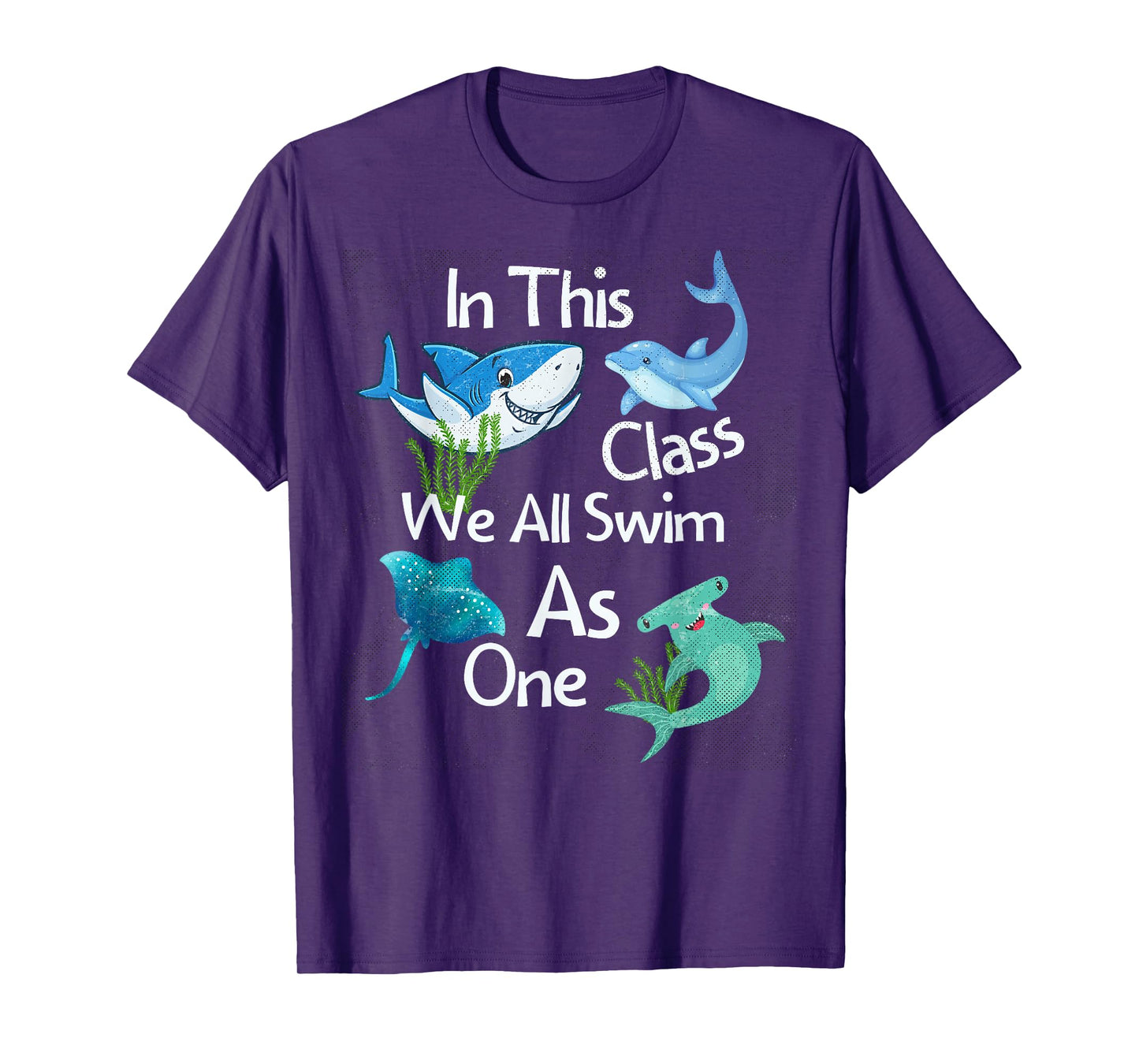 Back To School Shark Ocean Life Inclusive Elementary Teacher T-Shirt