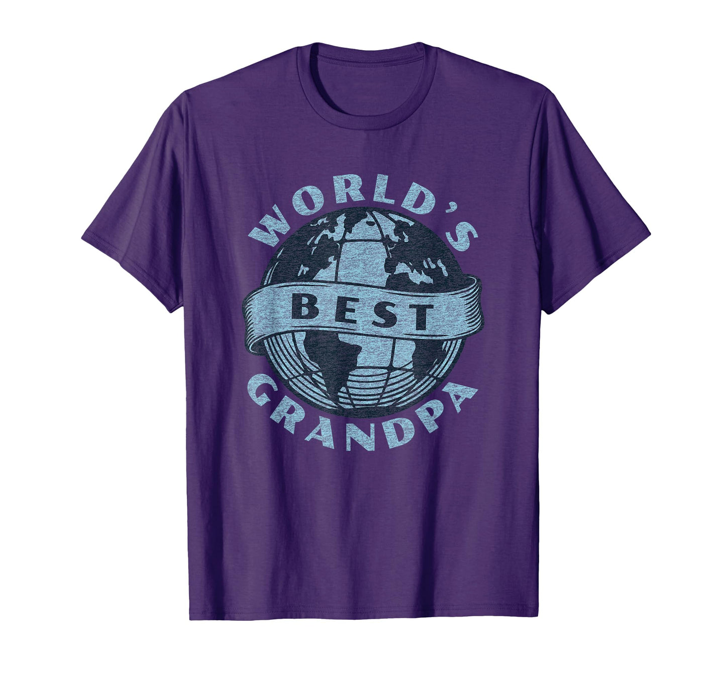World's Best Grandpa Funny Vintage Graphic T-Shirt