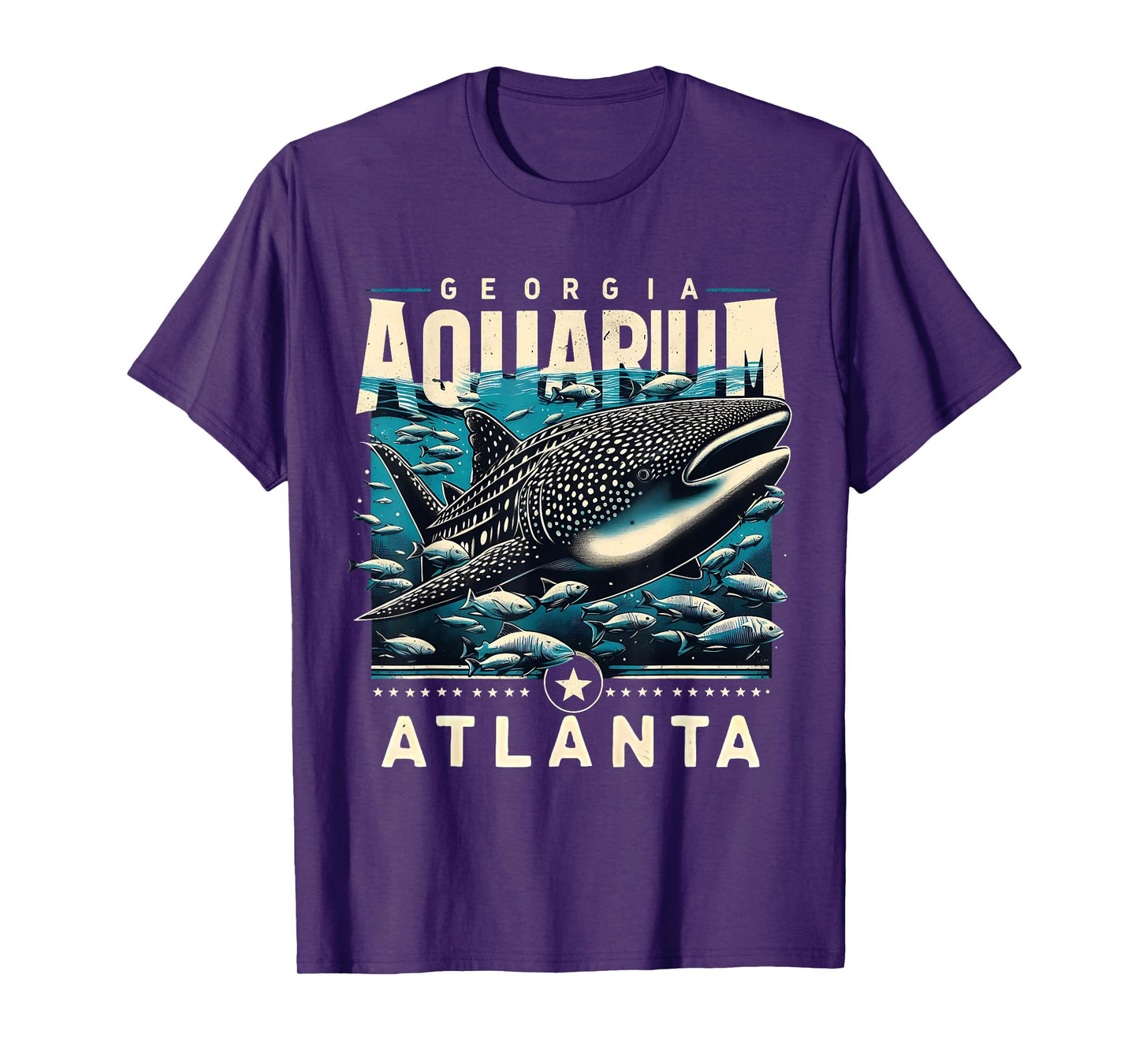 Whale Shark Ocean Life Atlanta Souvenir Art T-Shirt