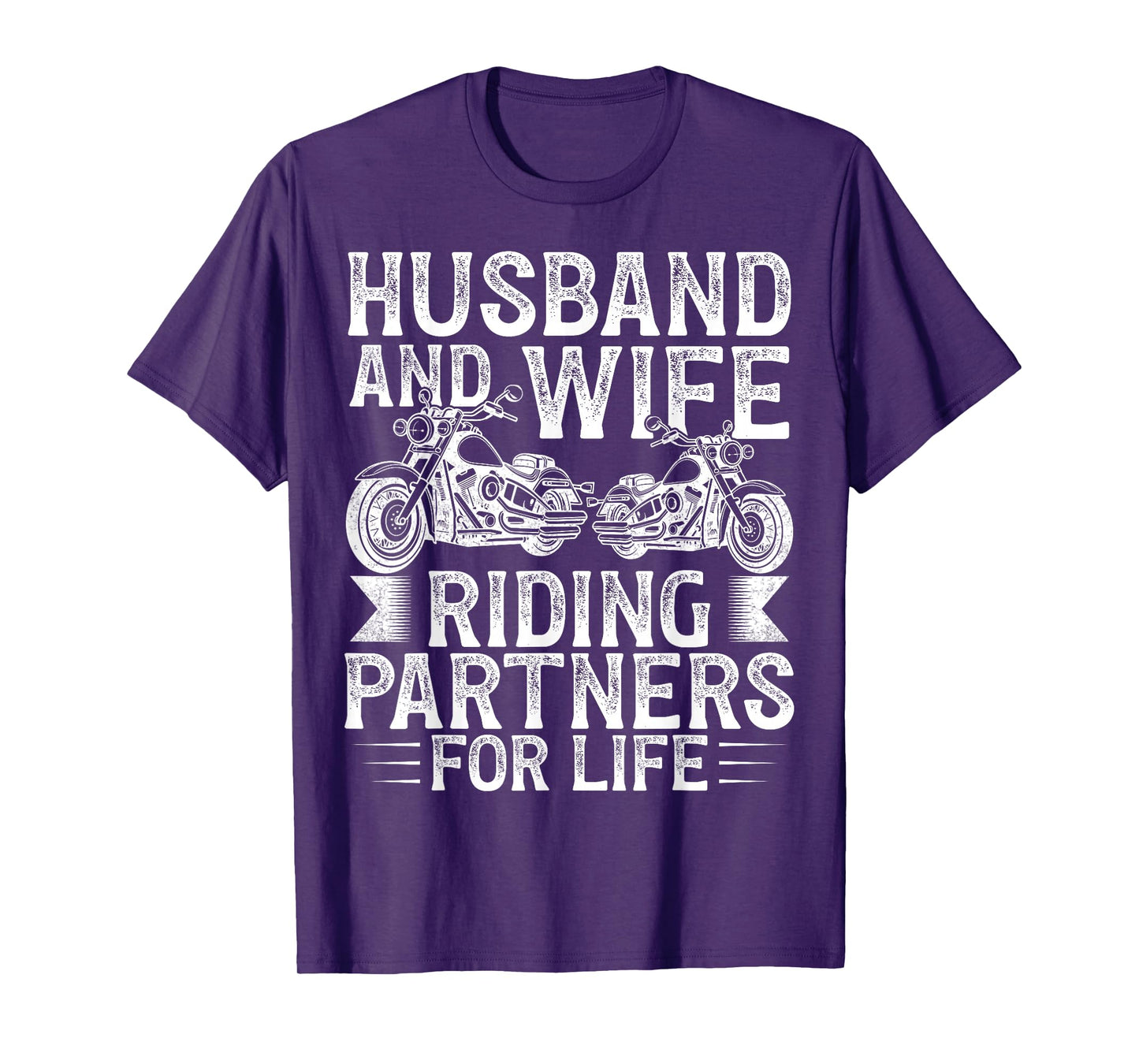 Husband And Wife Riding Partner For Life Motorcycle Biker T-Shirt