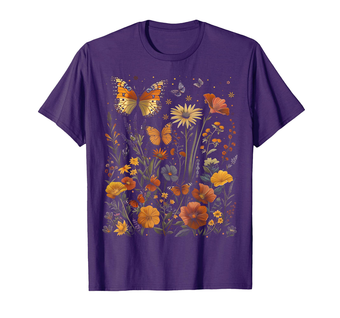 Pollinator Garden Design Wildlife Flowers Native Plants T-Shirt