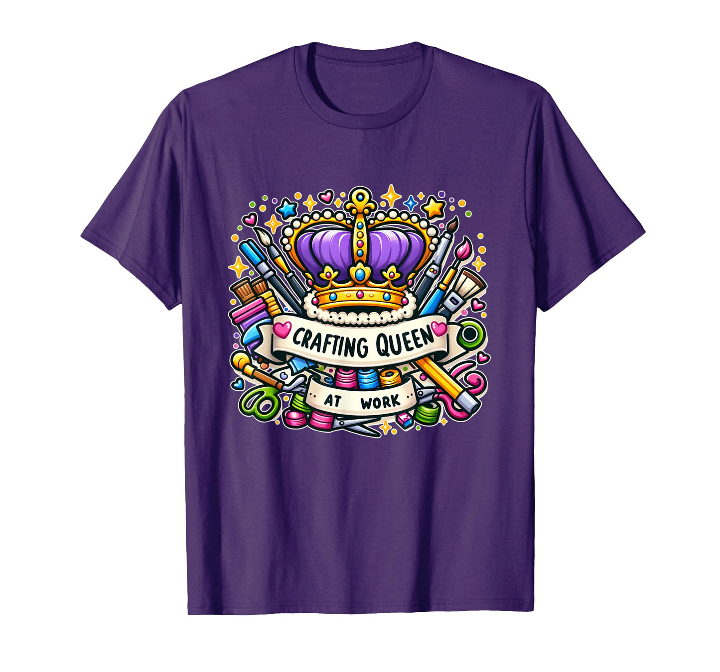 Crafting Queen At Work Unique Crafter T-Shirt