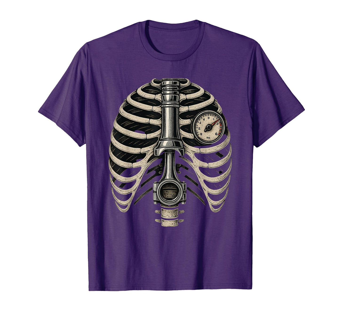 Piston Pulse Car Auto Mechanic, Engine Piston Skeleton T-Shirt