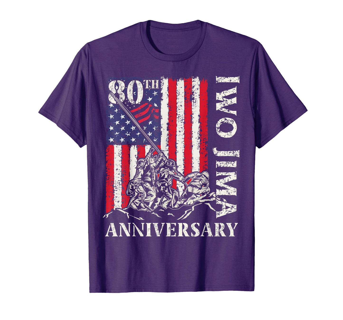 Iwo Jima 80th Anniversary Battle WWII Veteran 4th of July T-Shirt