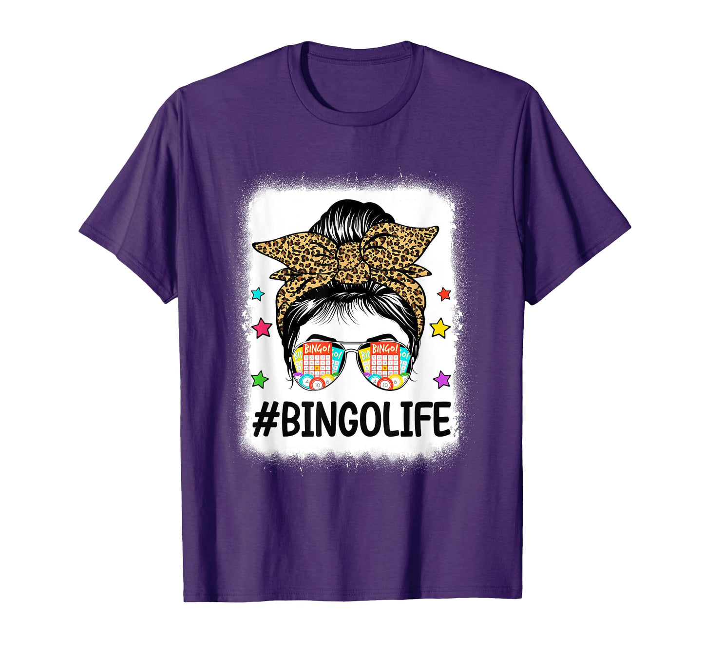 Funny Bingo Life Bingo Messy Buns Gambling Womens Bingo T-Shirt