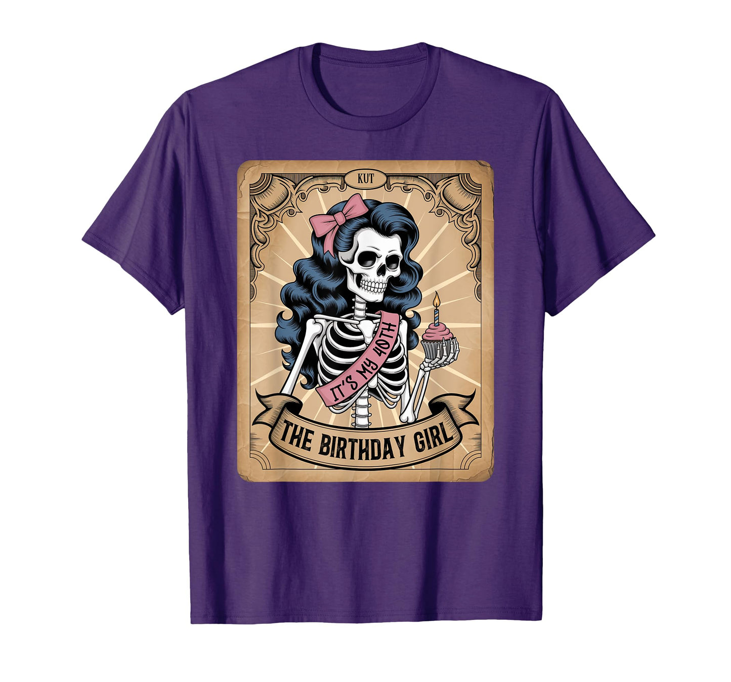 It's My 40th Birthday Tarot Card Funny Skeleton Birthday T-Shirt