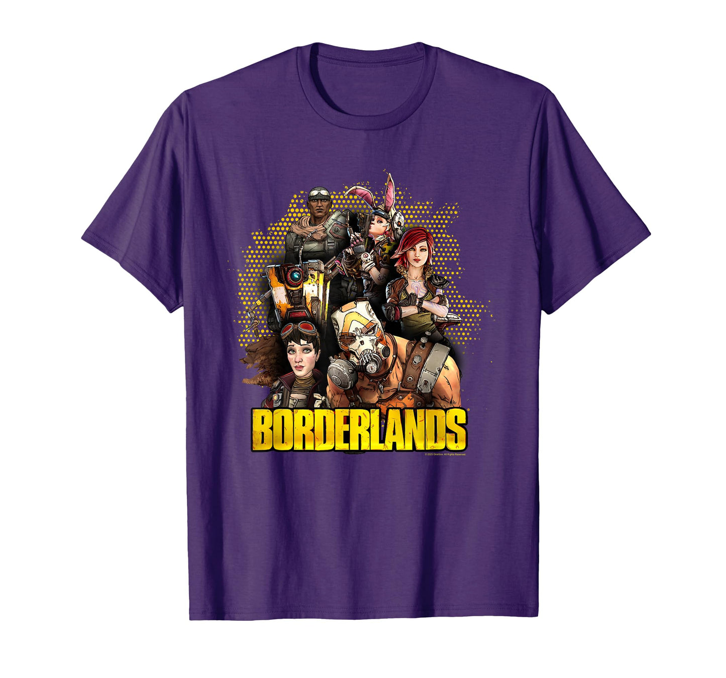 Borderlands Full Cast Collage with Logo Video Game T-Shirt