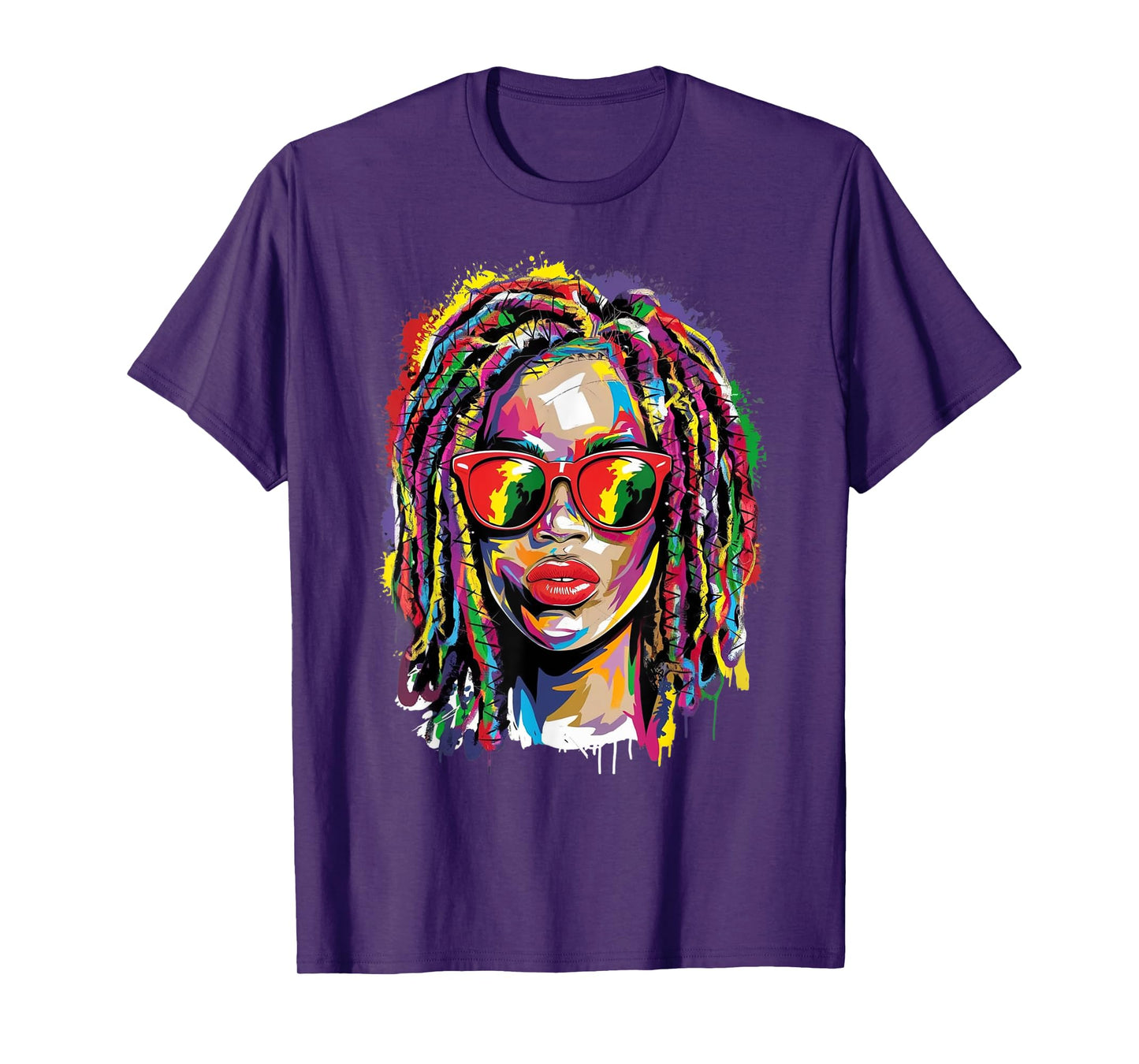 Loc'd and Dope Black History American Afro Girl Motivation T-Shirt