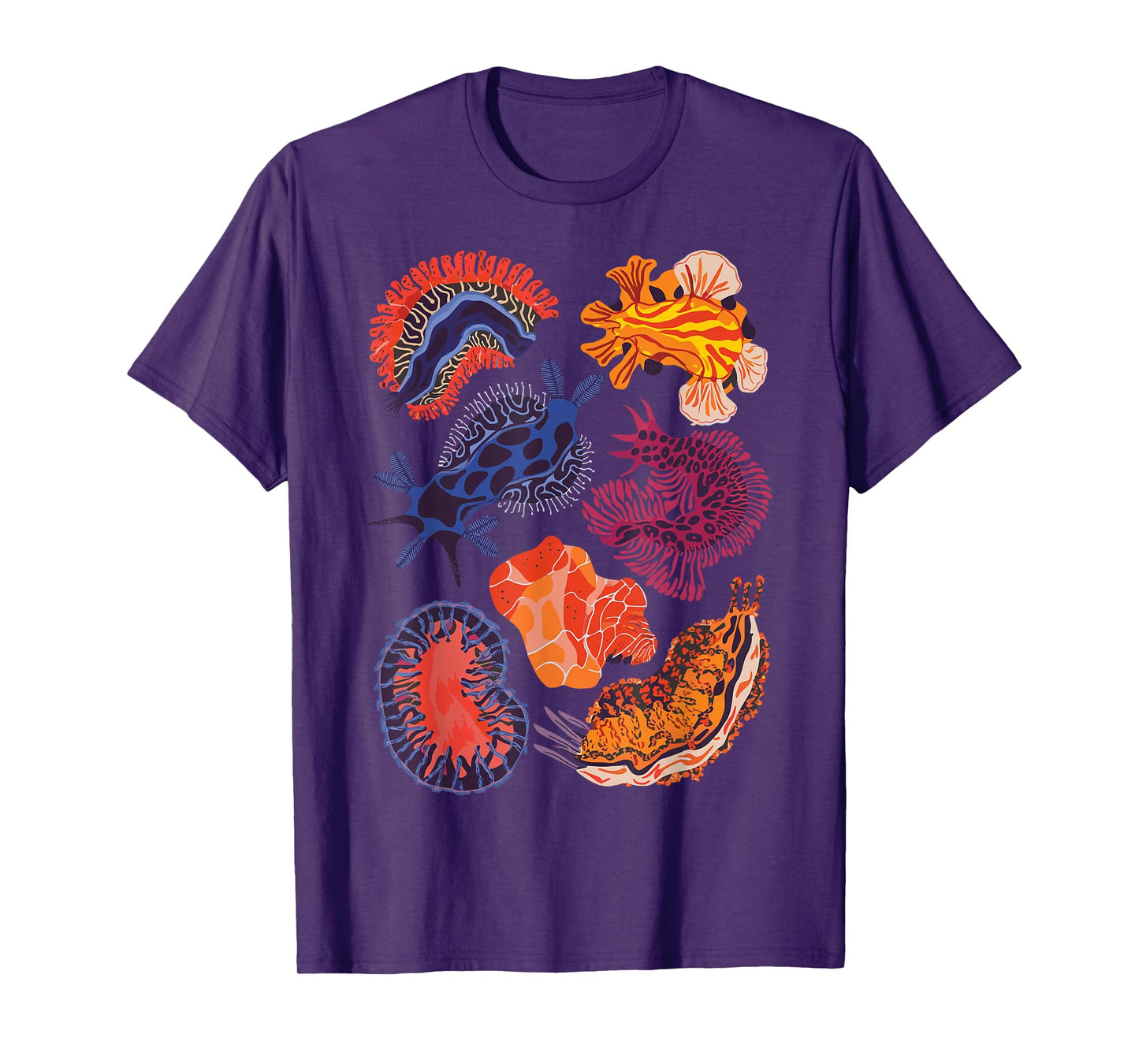 Sea Slugs Nudibranch Marine Animal Biologist Aquarist T-Shirt