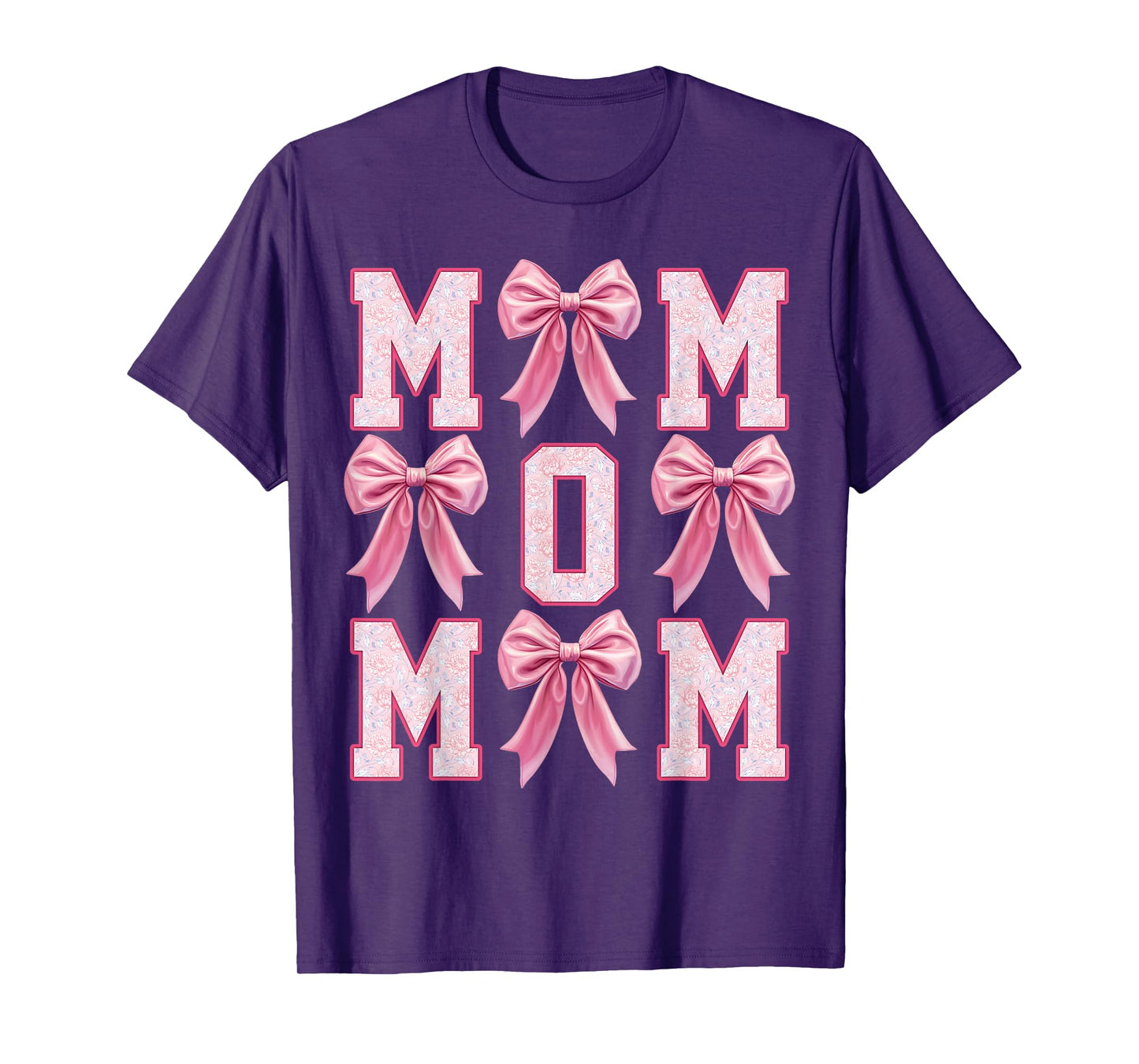 Mom Coquette Pink Bow Floral Mother's Day Mom T-Shirt