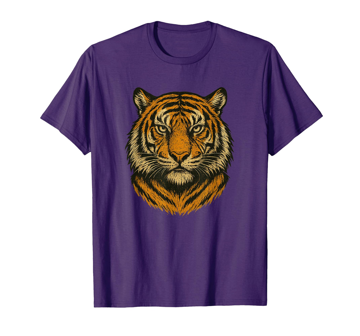Vintage Tiger Head Graphic Art Shirt for Wildlife Lovers T-Shirt