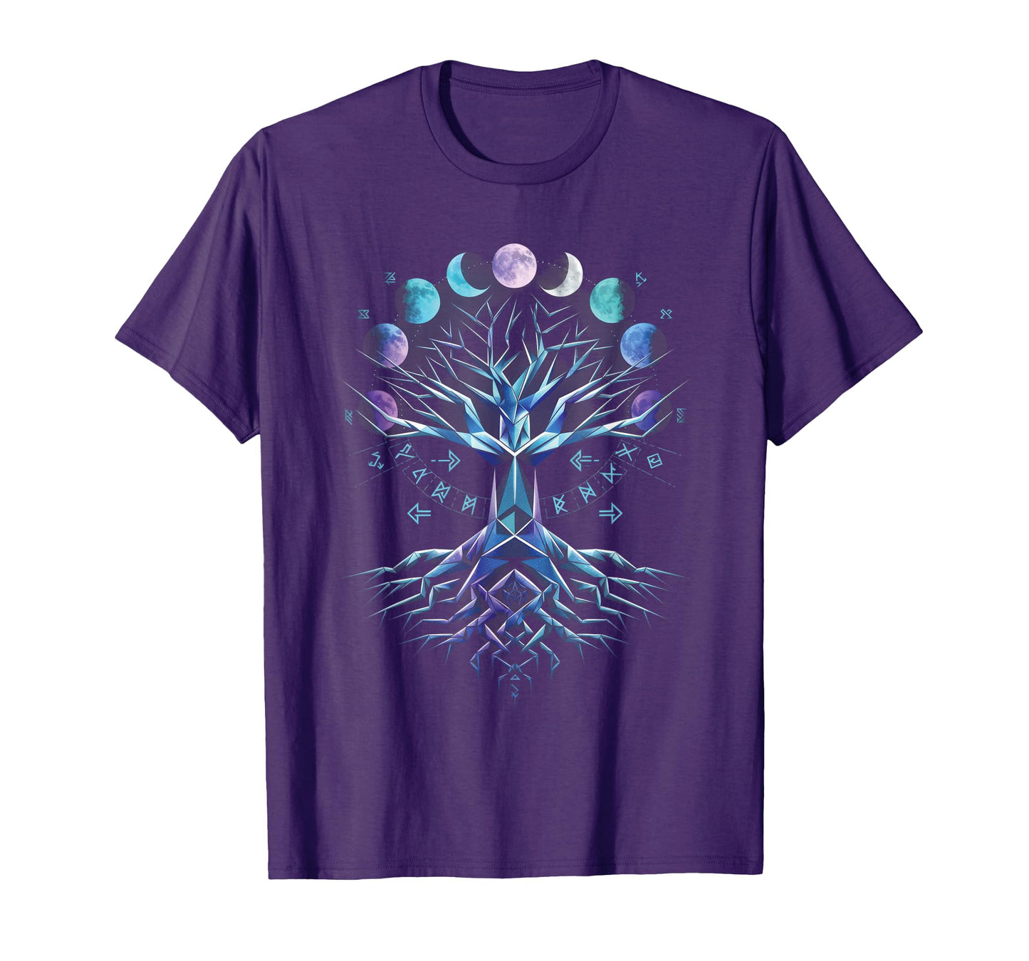 Yggdrasil Norse Tree Life Phases Viking T-Shirt