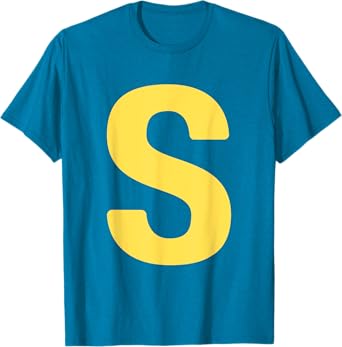 Letter S Funny Chipmunk Groupe Matching Halloween Costume T-Shirt
