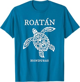 Vintage Roatan Honduras Sea Turtle Vacation Souvenir T-Shirt