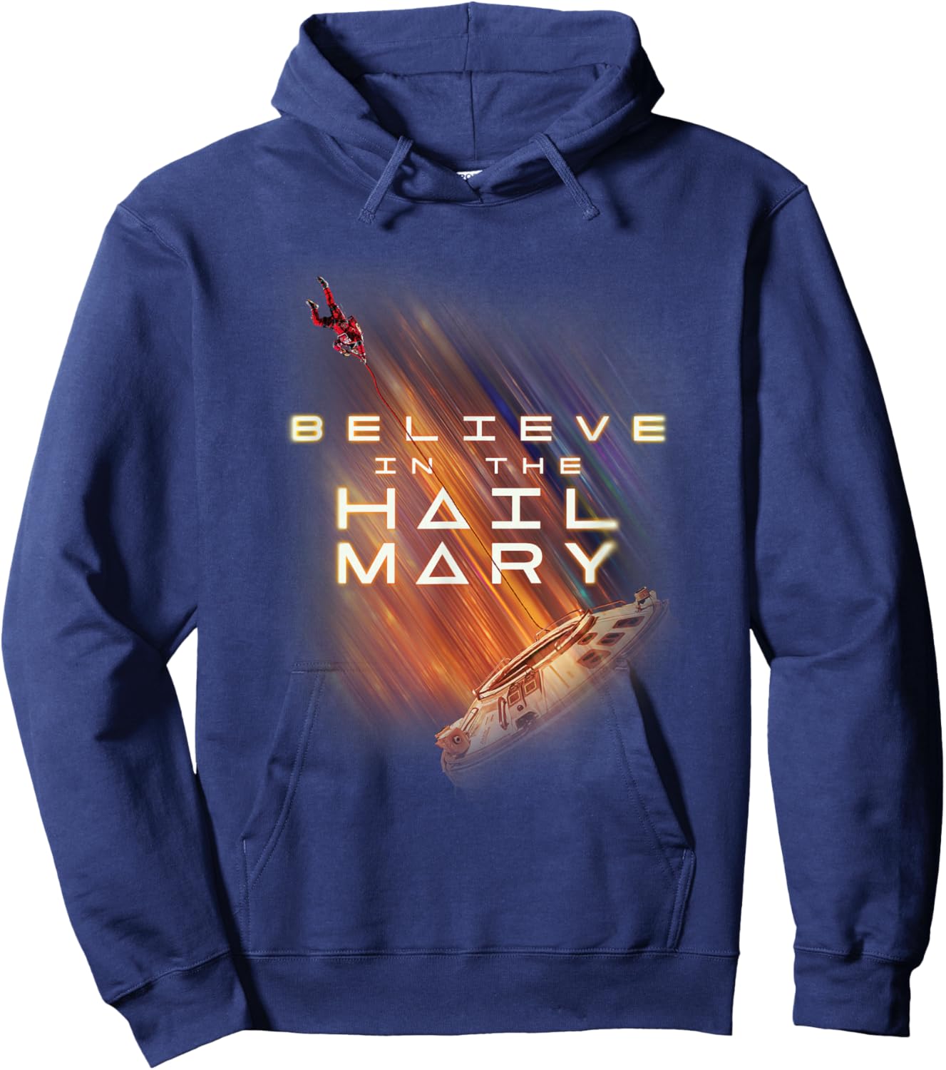 Believe in the Hail Mary T-Shirt - Hoodie | Navy