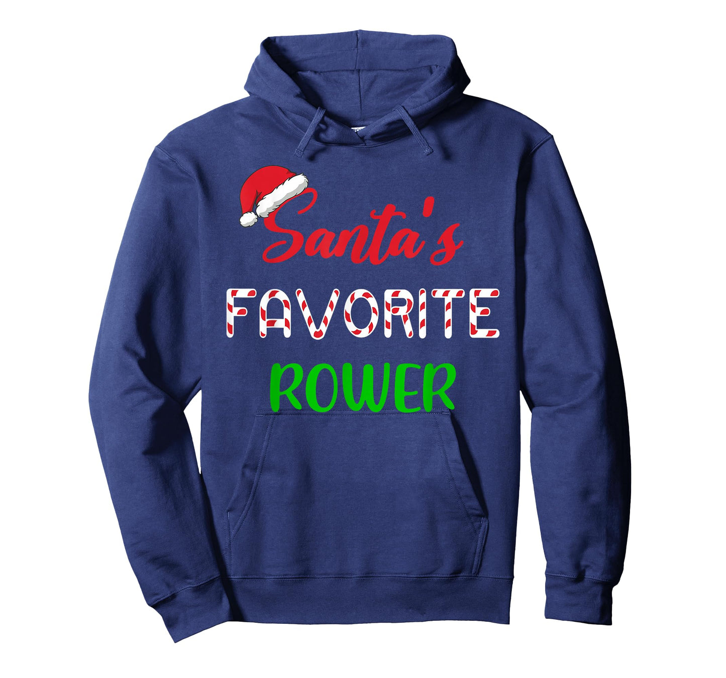 Santas Favorite Rower Funny Rowing Christmas T-Shirt