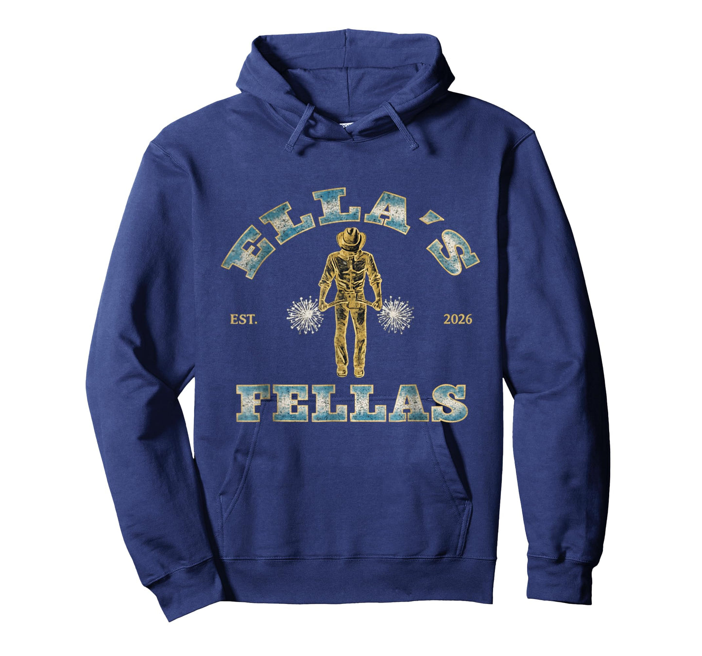 Ellas Fellas Vintage Retro Tee - Matching Squad 70s Style T-Shirt - Hoodie | Navy