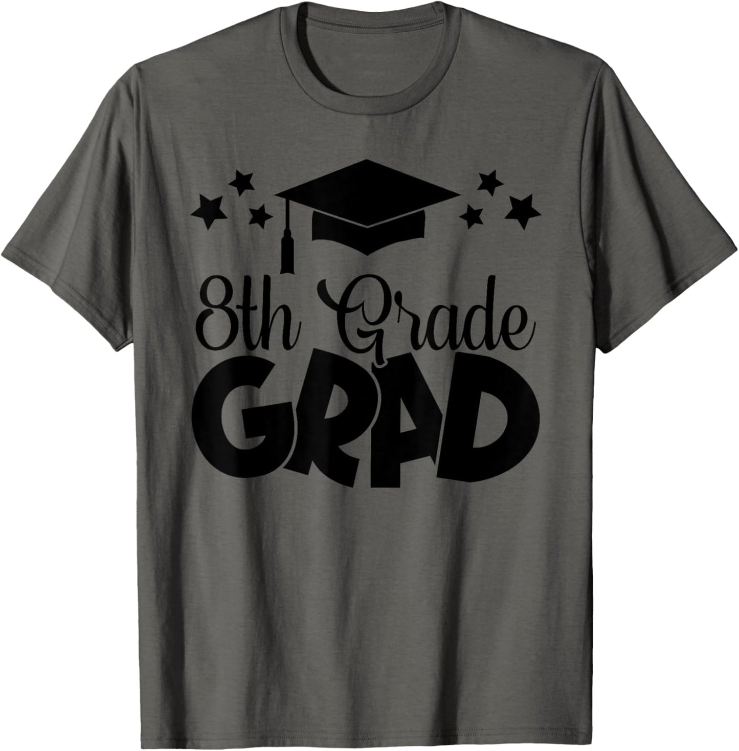 8th Grade Grad 2025 Gifts Boys Girls Graduation Cap, Gown T-Shirt