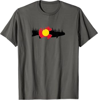 Colorado Fishing Graphic Design T-Shirt