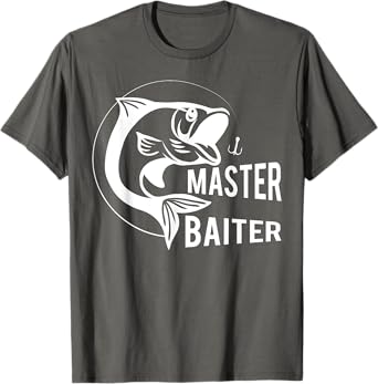 Master Baiter Fishing Hook TShirt - Funny Fisherman Gift Tee