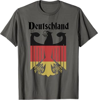 Deutschland German Flag Eagle Coat of Arms Crest Oktoberfest T-Shirt