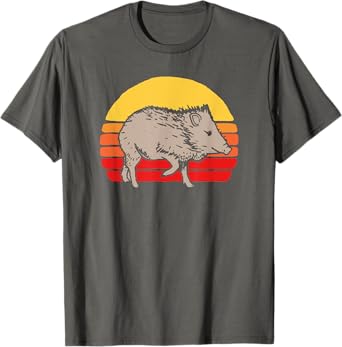 Javelina Vintage Retro 80s Sunset Cute Funny Arizona T-Shirt