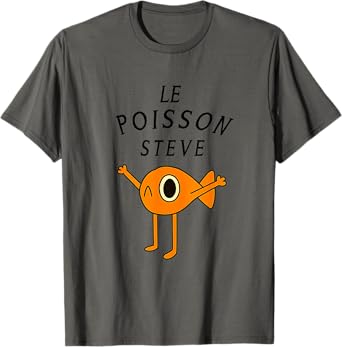 Funny Orange Fish Steve Le Poisson for Kids and Adults T-Shirt