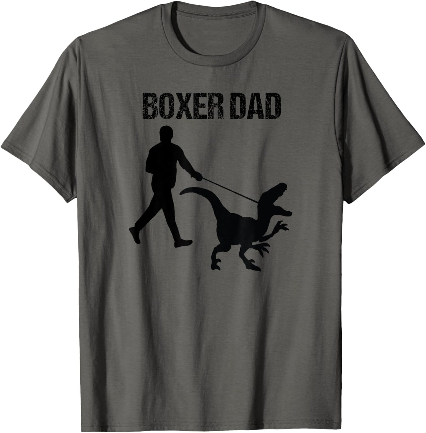 Boxer Dog dad Dinosaur T-Shirt