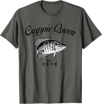 Crappie Queen Fishing T Shirt T-Shirt