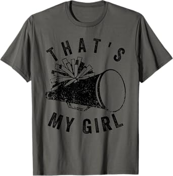 Retro That's My Girl Cheer Mom Cheer Leading Girl Game Day T-Shirt