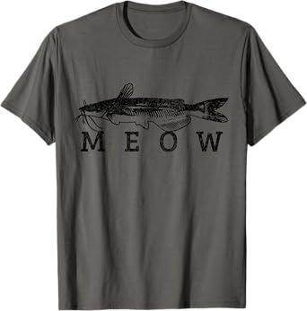 Wels Meow Funny Catfish Fishing Fisherman Gift T-Shirt