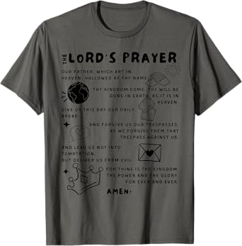 The Lord's Prayer Our Father Prayer God Bible Verse Clothing T-Shirt