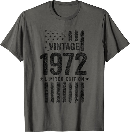 1972 Birthday - Born in 1972 - Limited Edition Vintage 1972 T-Shirt