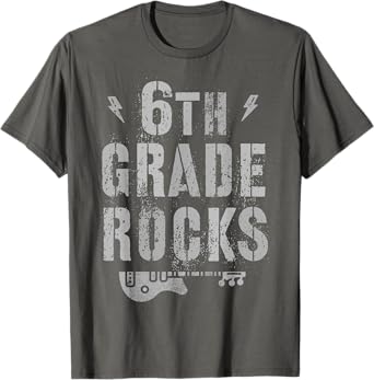 6th GRADE ROCKS Student Teacher Sixth Grader Rockstar Team T-Shirt