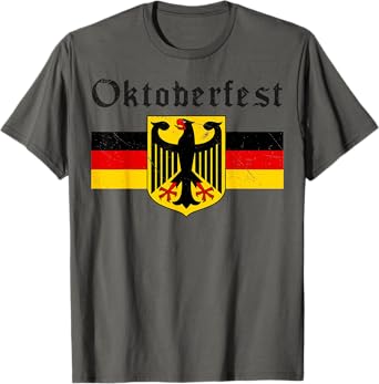 Oktoberfest Drinking Men Women Vintage German Flag Prost T-Shirt