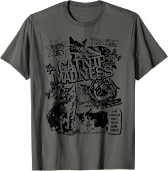 Catnip Madness Cute Kitten Cat Lover Gift for Cat Owners T-Shirt for Men Women
