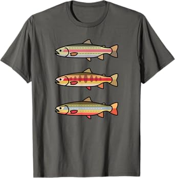 Rainbow Golden Brook Trout T-Shirt Fishing Gift for Anglers T-Shirt