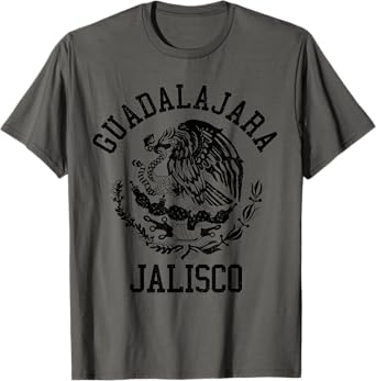 Guadalajara Jalisco Mexico Pride Mexican Flag Vintage T-Shirt
