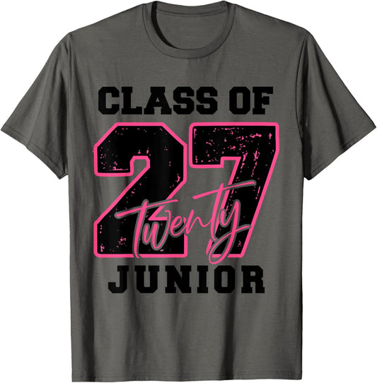 Class Of 2027 Junior High School Back To School 11th Grade T-shirt by TeeBrew