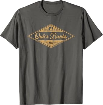 Vintage Outer Banks Est 1587 OBX North Carolina NC Boating T-Shirt